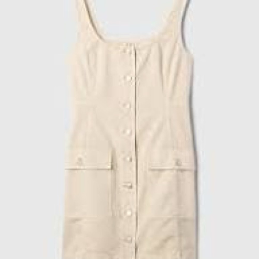 Gap Utility Button Mini Dress